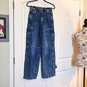 Divided H&M Wide Leg Cargo Jeans
